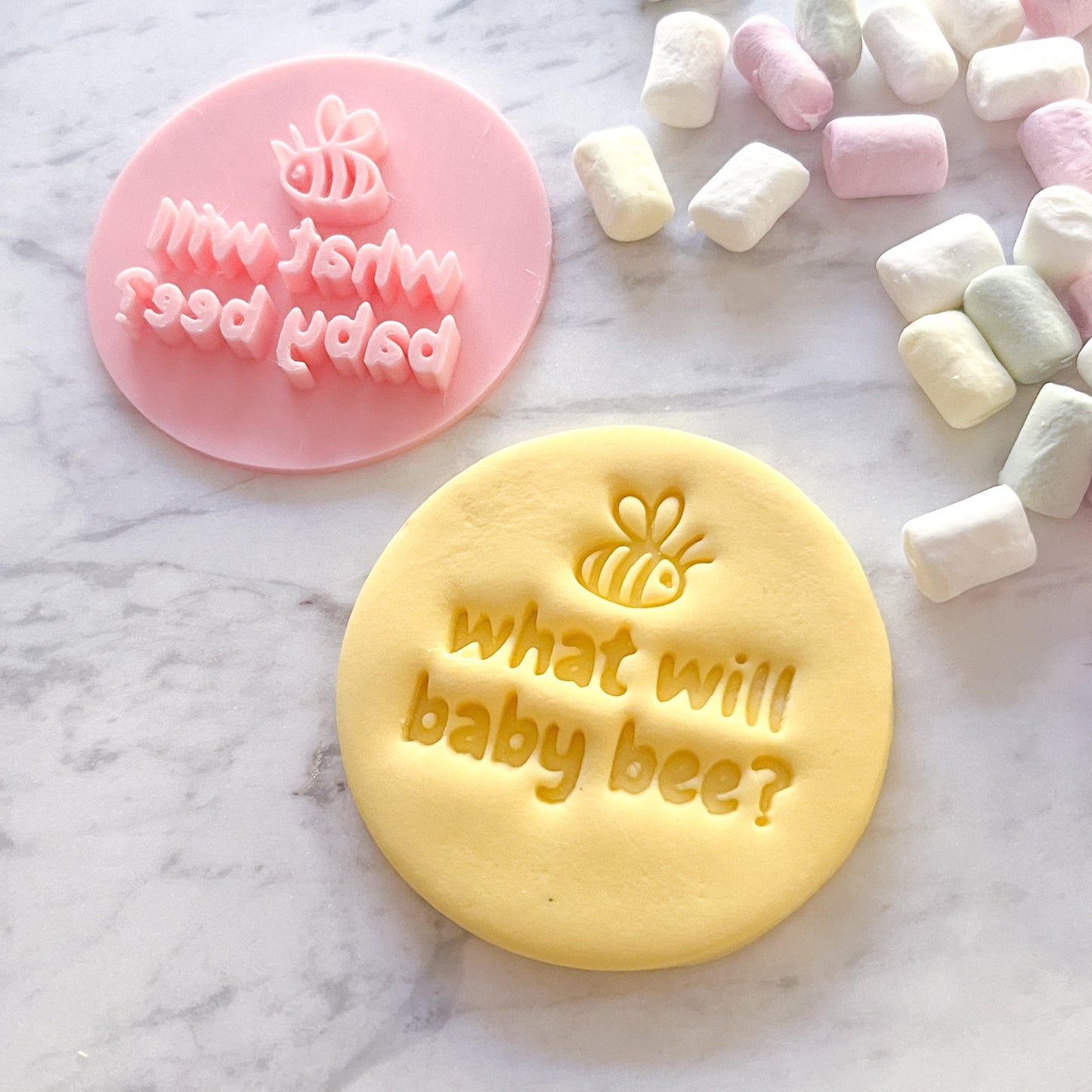 What Will Baby Bee? #3 - Fondant Stamp