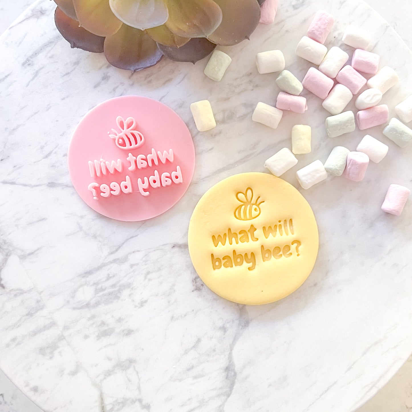 What Will Baby Bee? #3 - Fondant Stamp