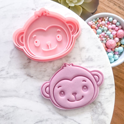 "Cute Monkey" - Cookie Cutter & Stamp