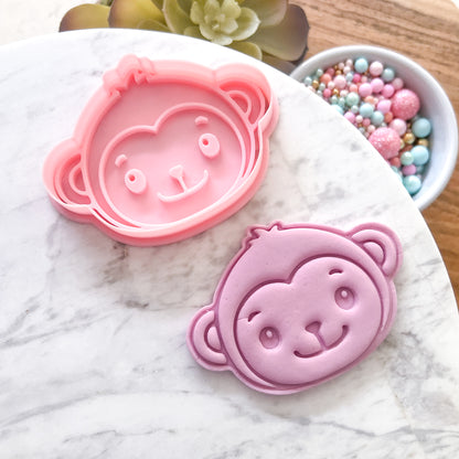 "Cute Monkey" - Cookie Cutter & Stamp