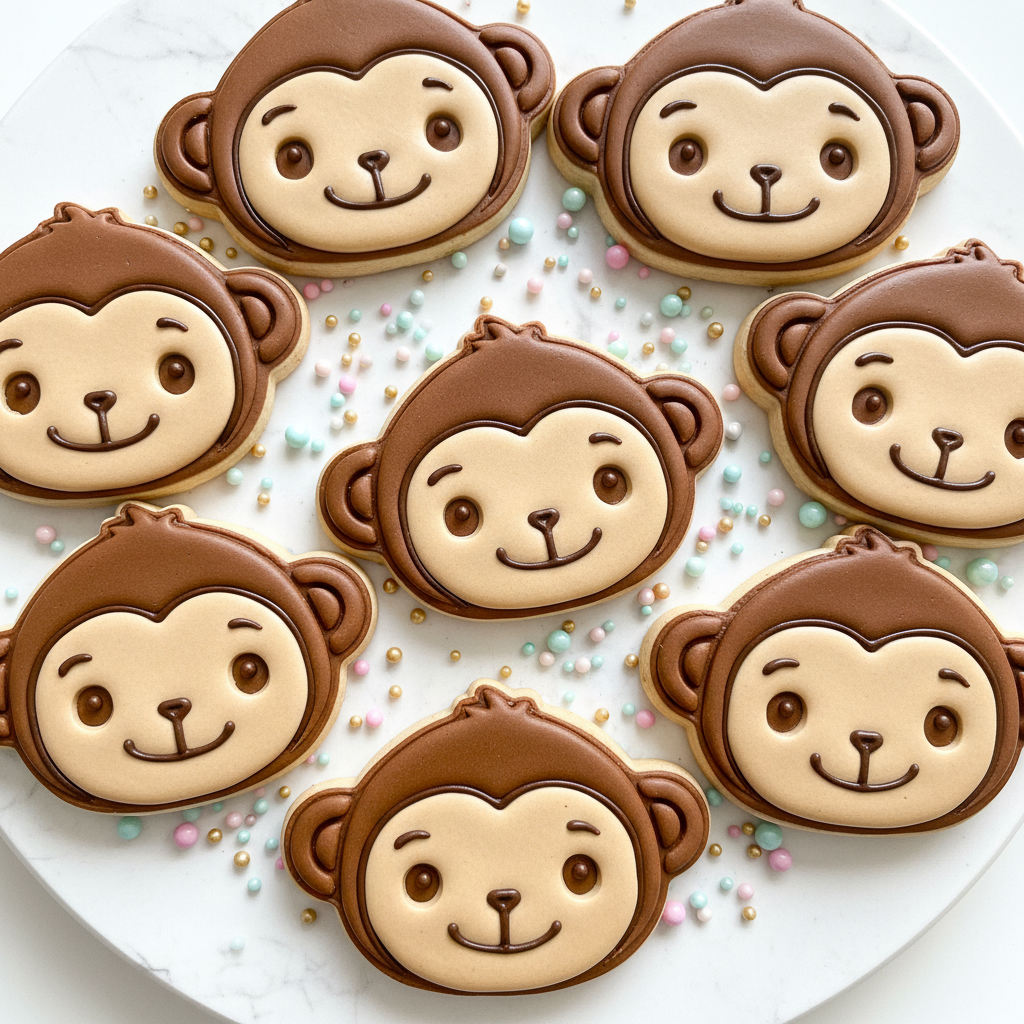"Cute Monkey" - Cookie Cutter & Stamp