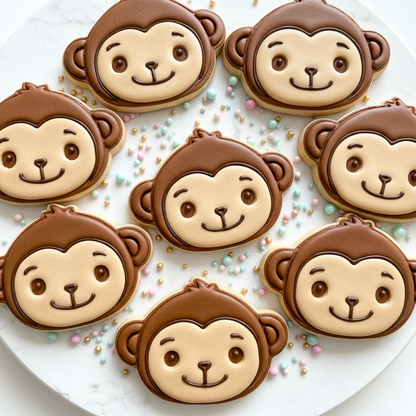 "Cute Monkey" - Cookie Cutter & Stamp