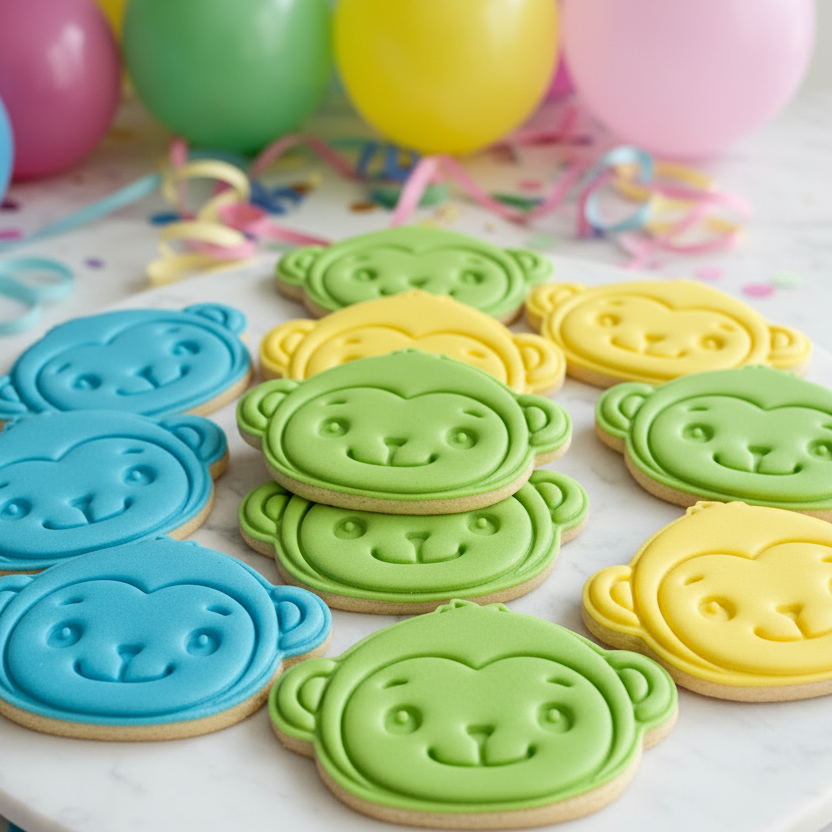 "Cute Monkey" - Cookie Cutter & Stamp