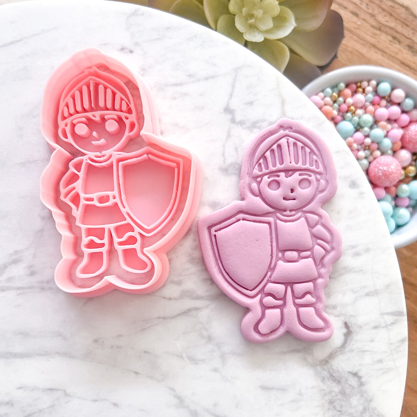 "Cute Knight" - Cookie Cutter & Stamp