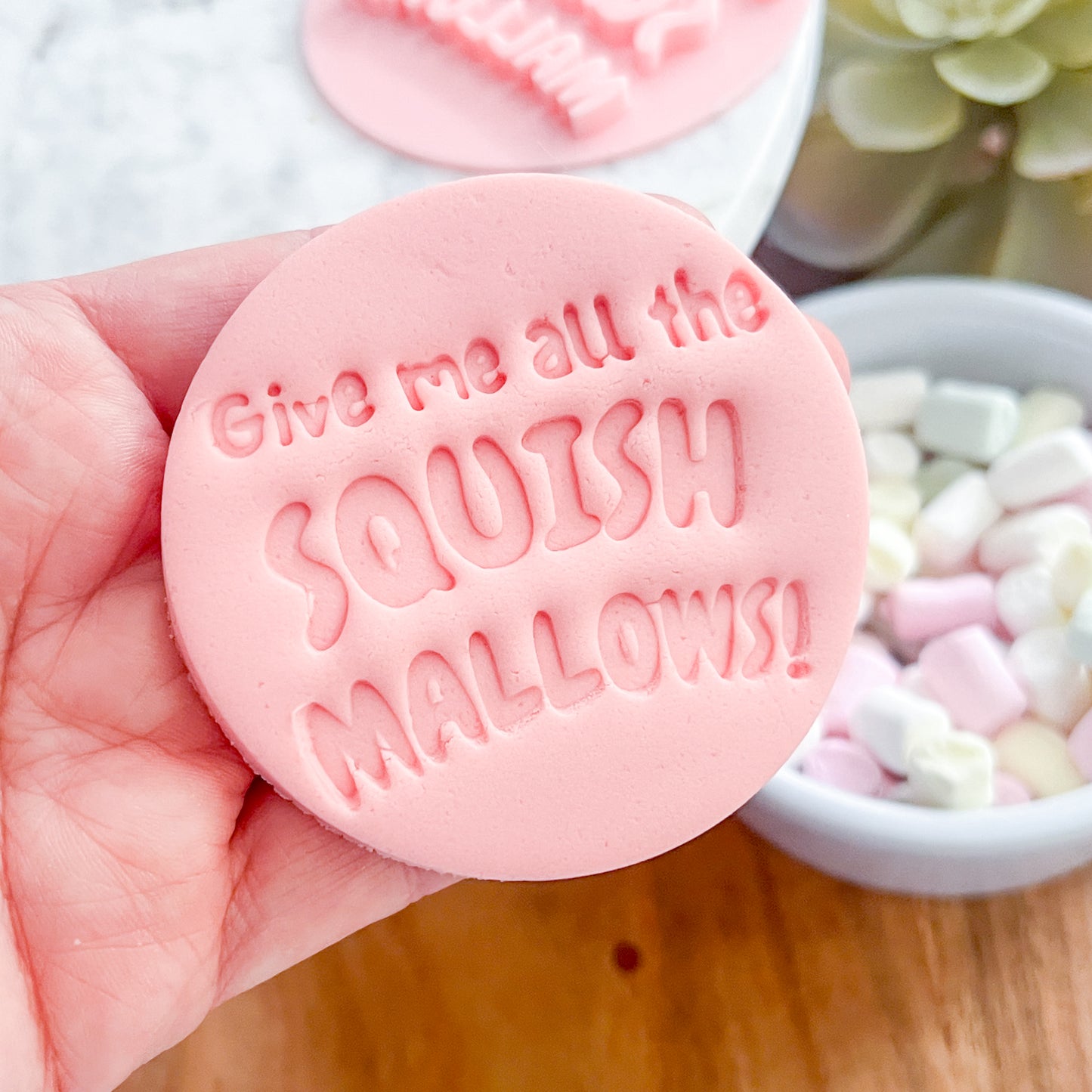 Give Me All The Squishmallows - Fondant Stamp