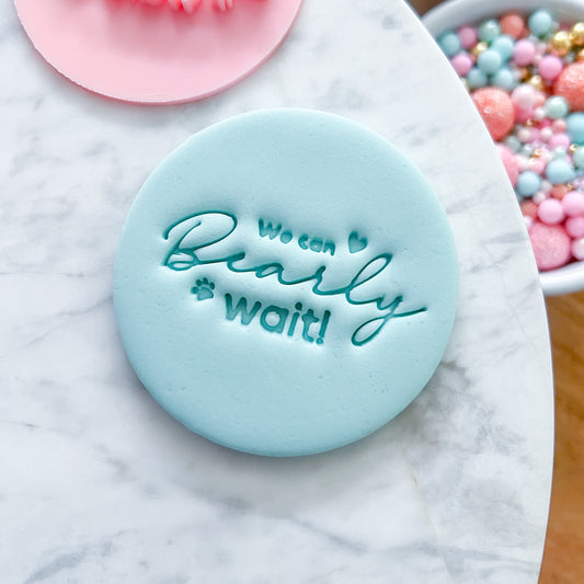 We Can Bearly Wait Fondant Stamp