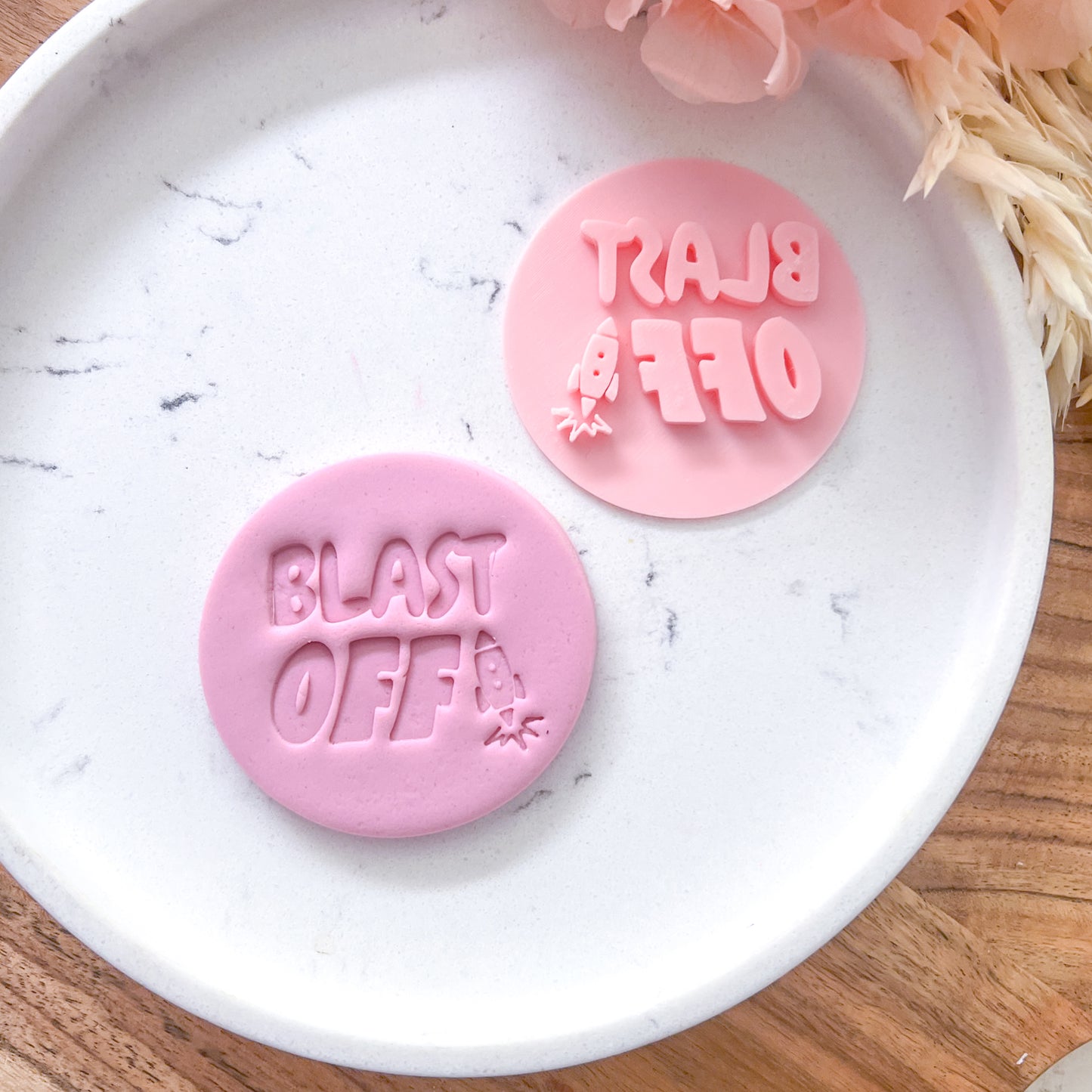 Blast Off #1 Fondant Stamp