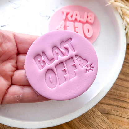 Blast Off #1 Fondant Stamp