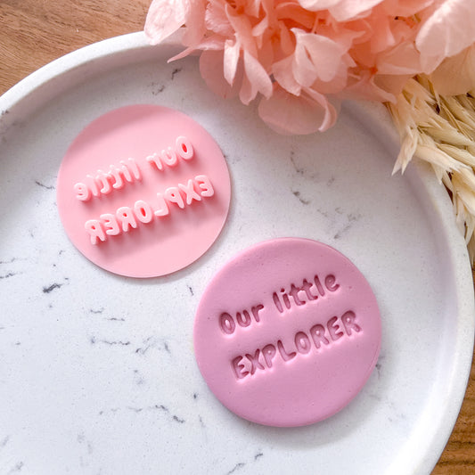 Our Little Explorer Fondant Stamp
