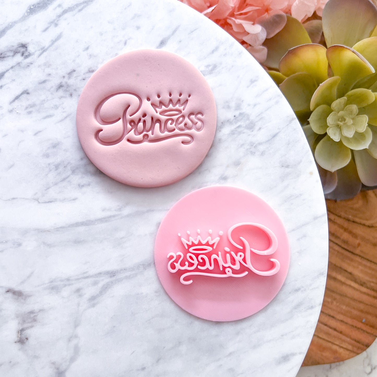 Princess with crown Fondant Stamp