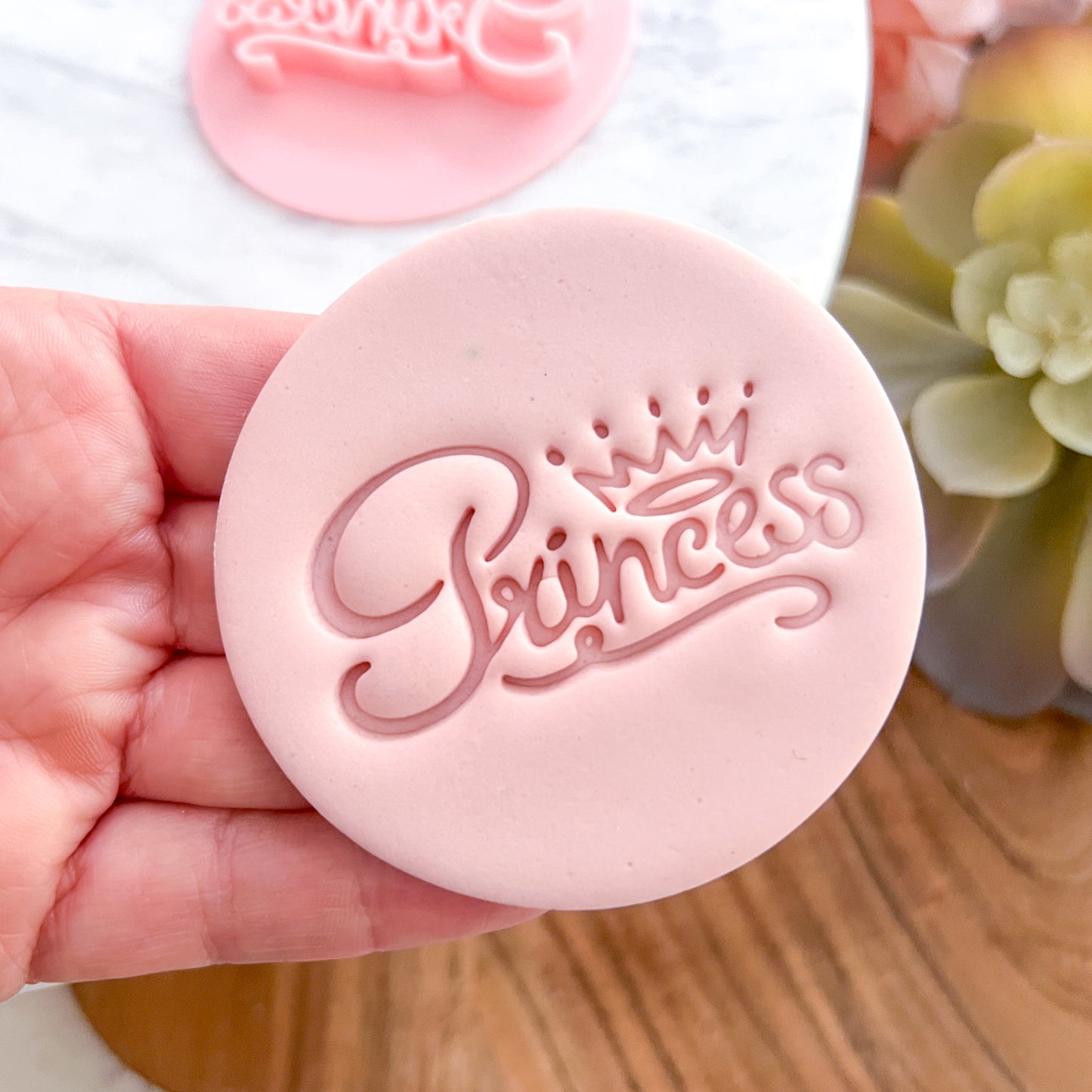 Princess with crown Fondant Stamp