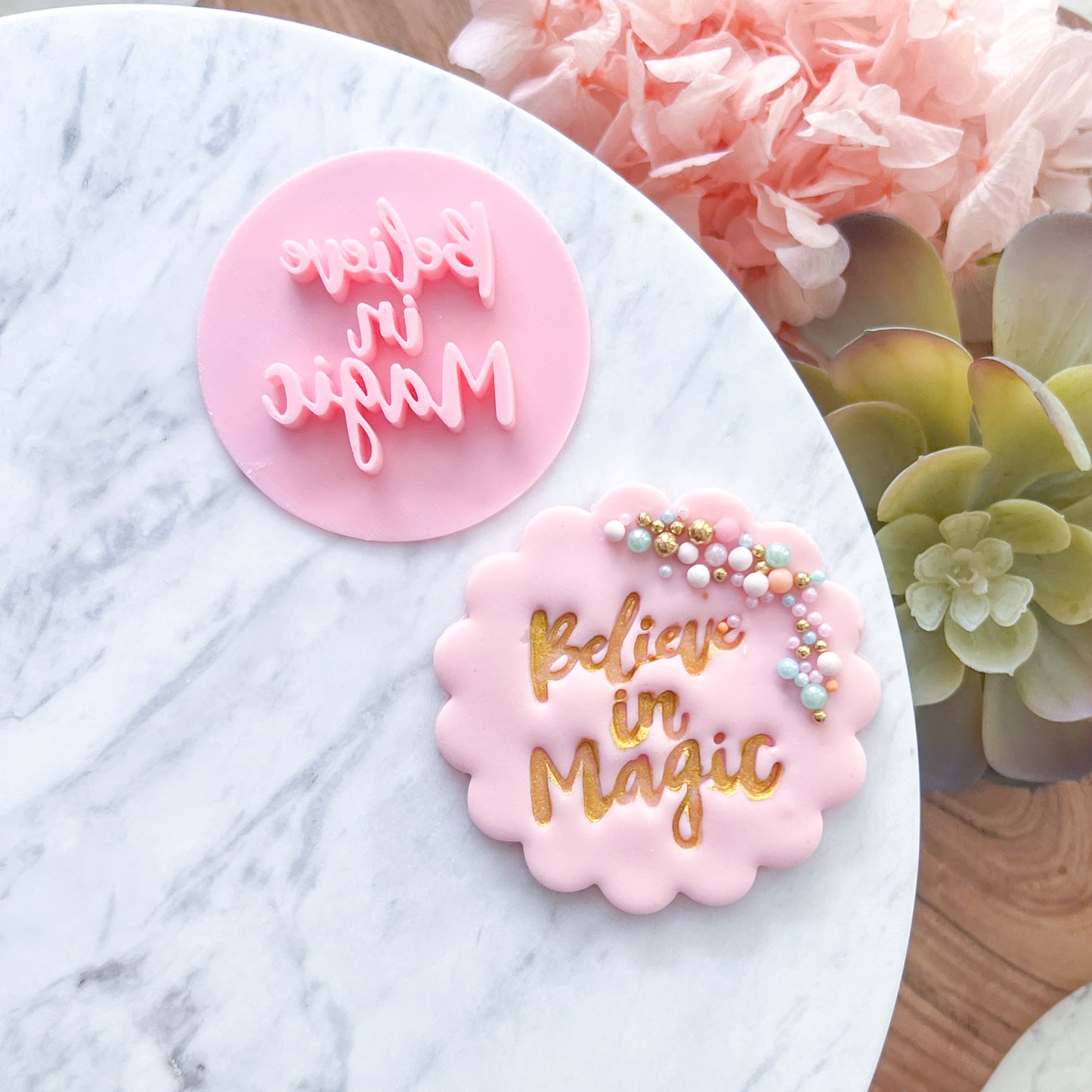 Believe in Magic Fondant Stamp