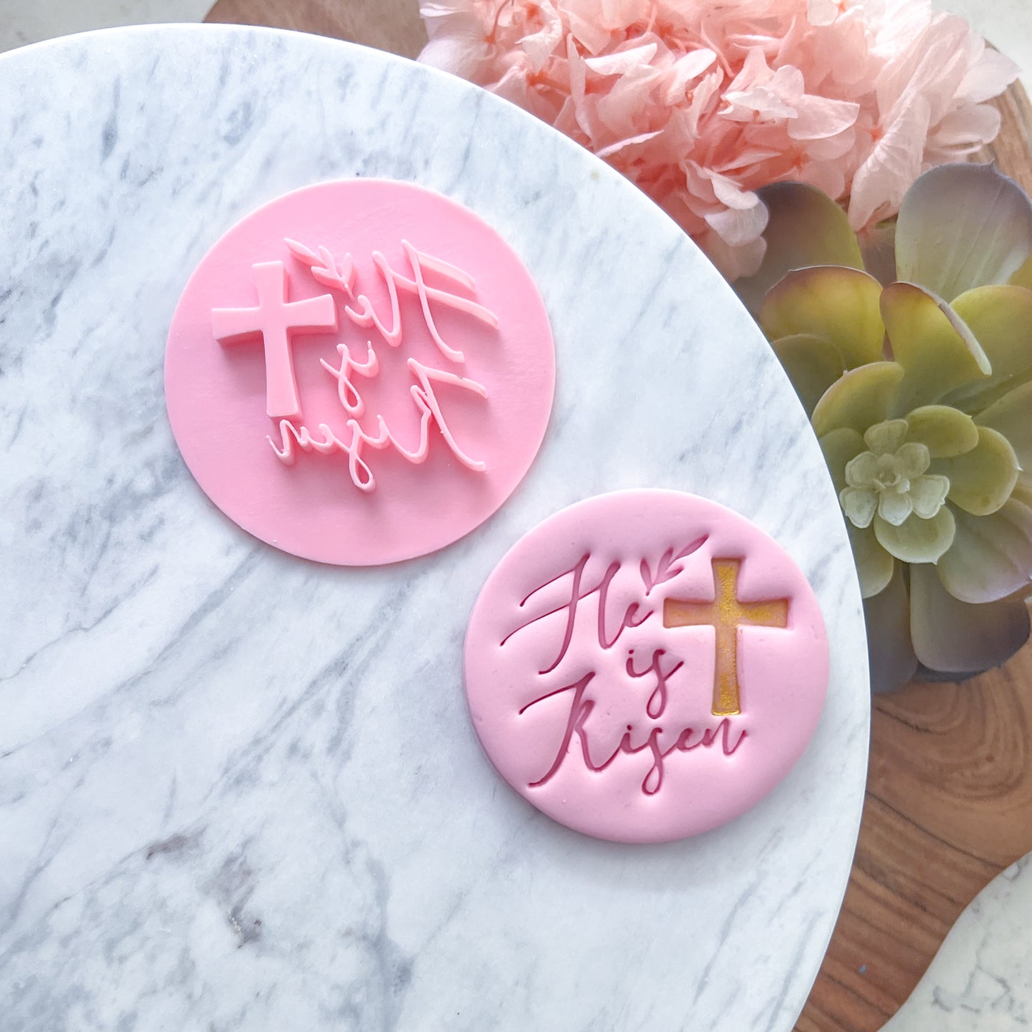He Is Risen Fondant Stamp