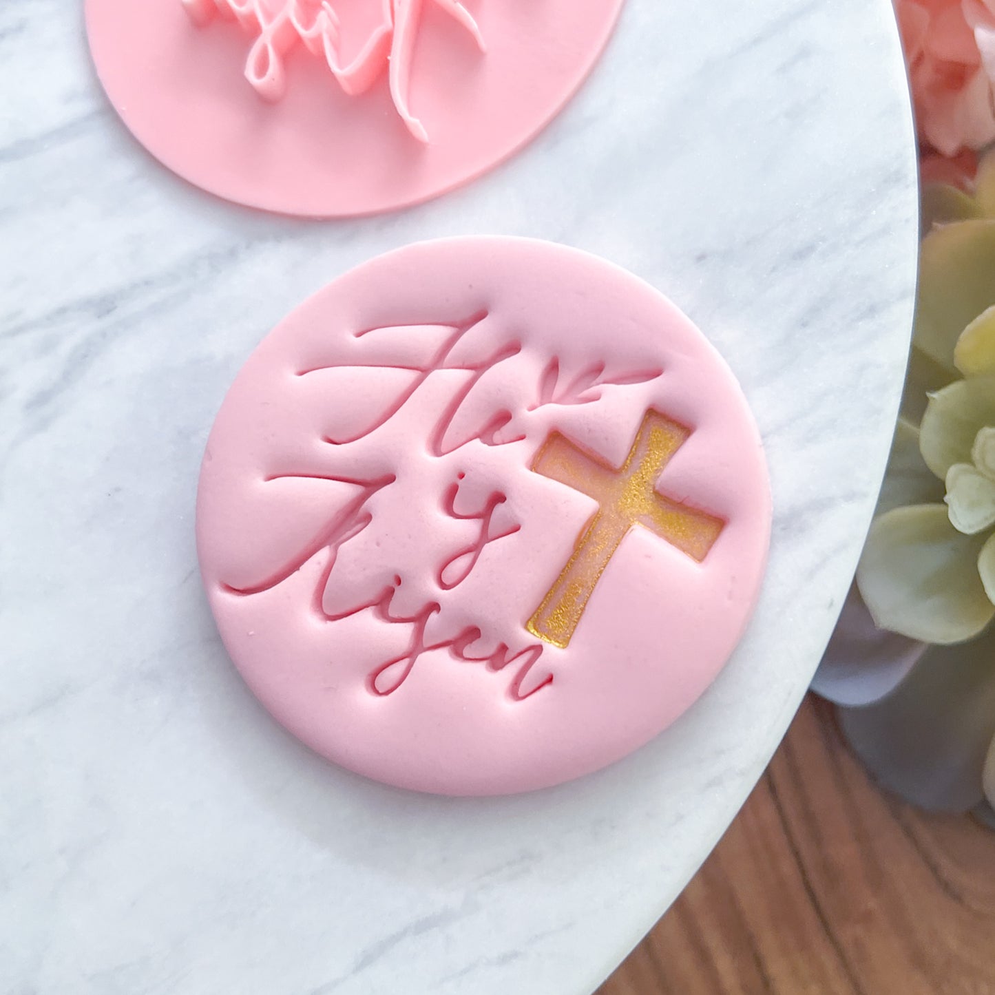 He Is Risen Fondant Stamp