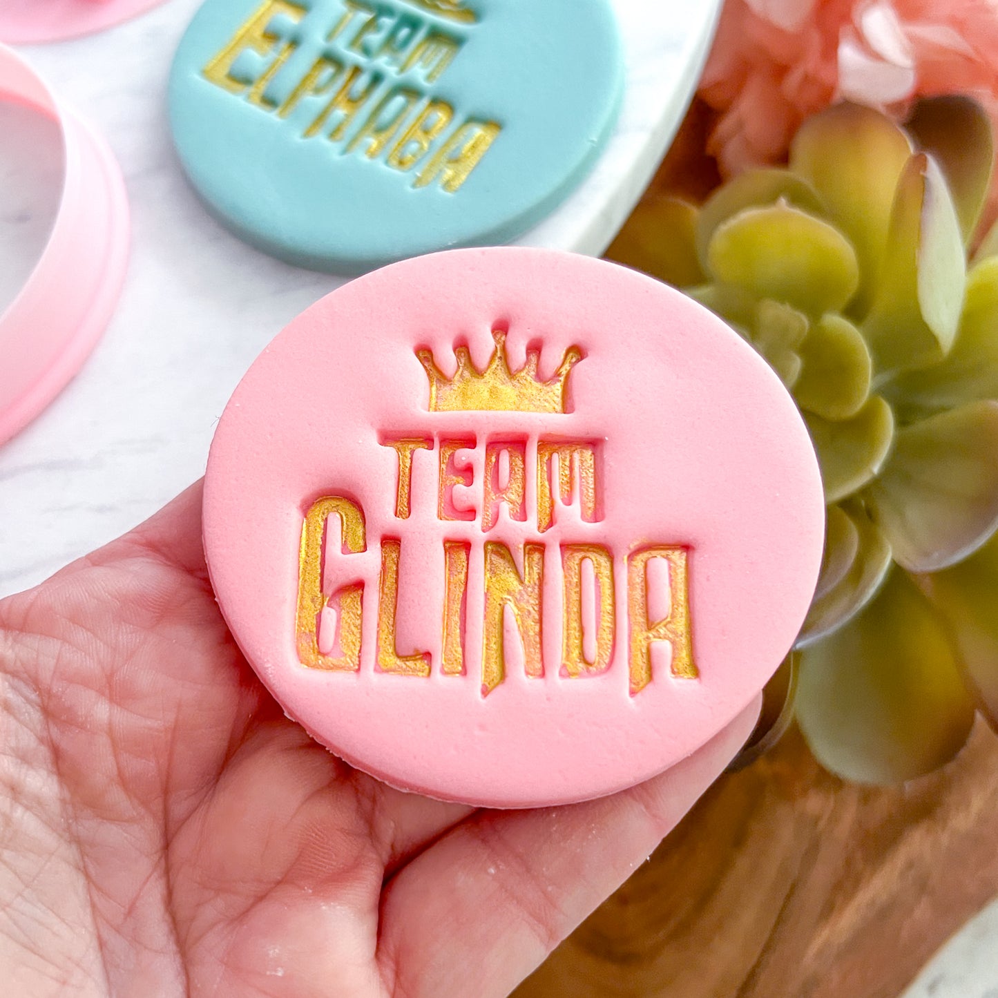 Team Glinda - Fondant Stamp