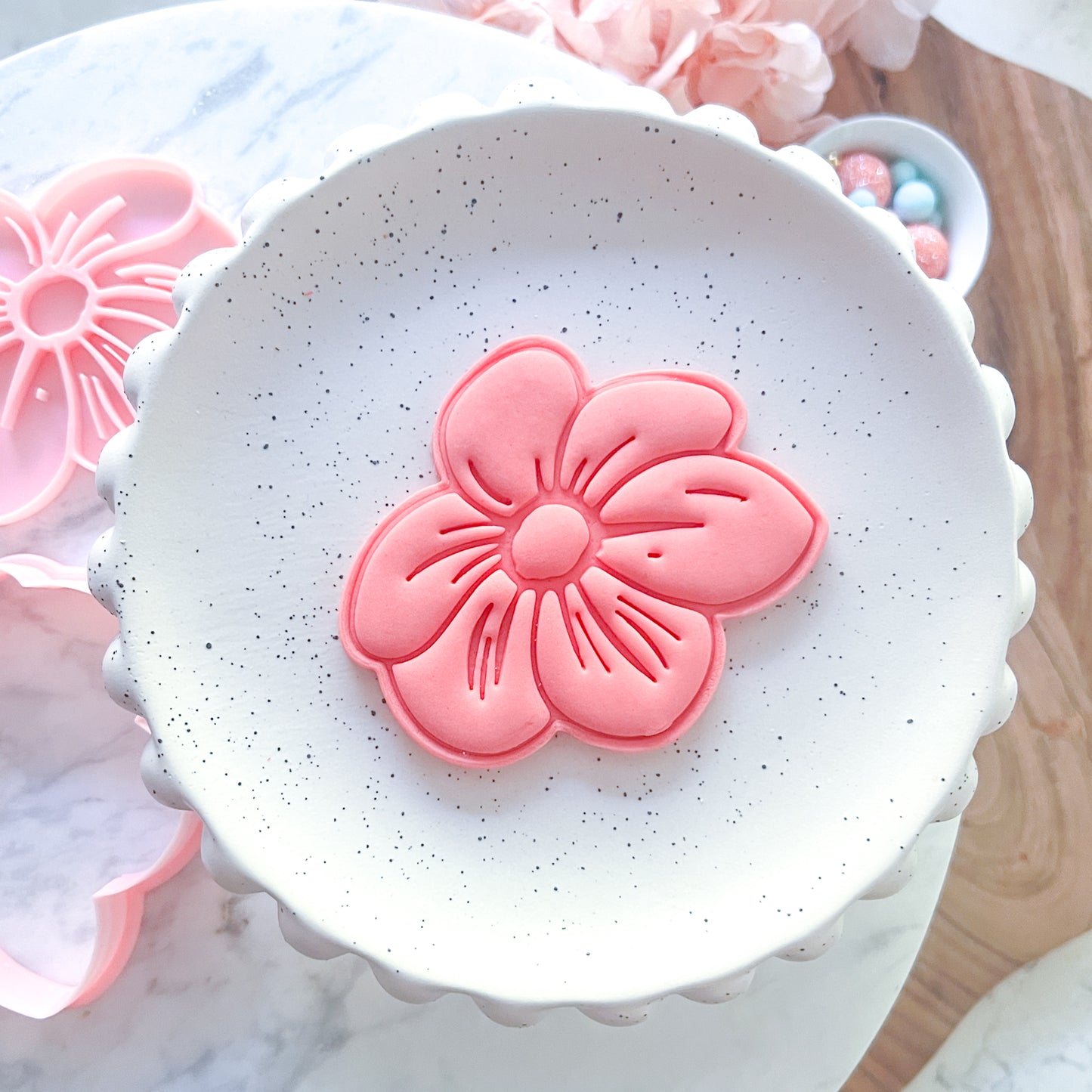 "Strawberry Flower" Cookie Cutter & Stamp