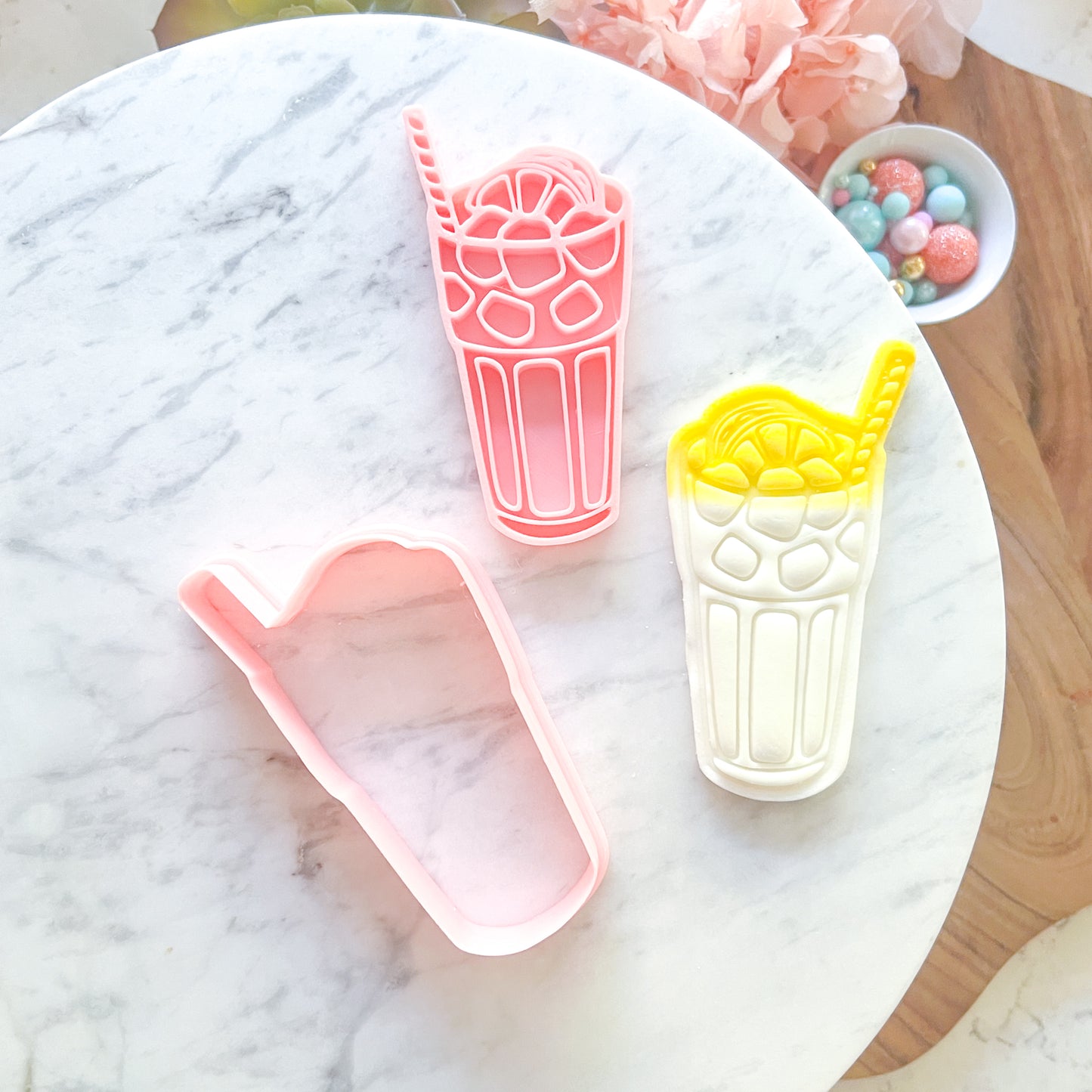 "Iced Tea" - Cookie Cutter & Stamp