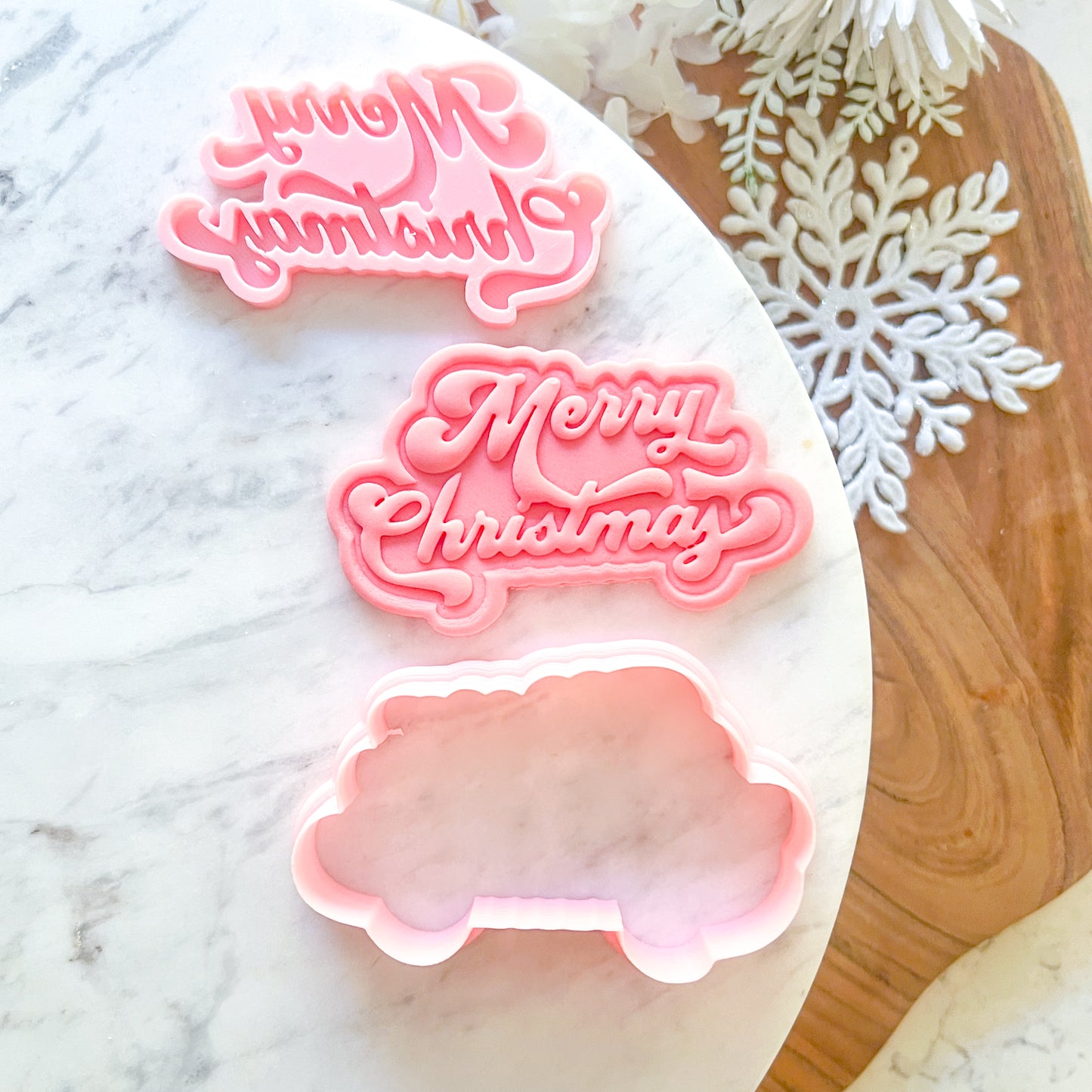 "Merry Christmas #2" Cookie Cutter & Stamp