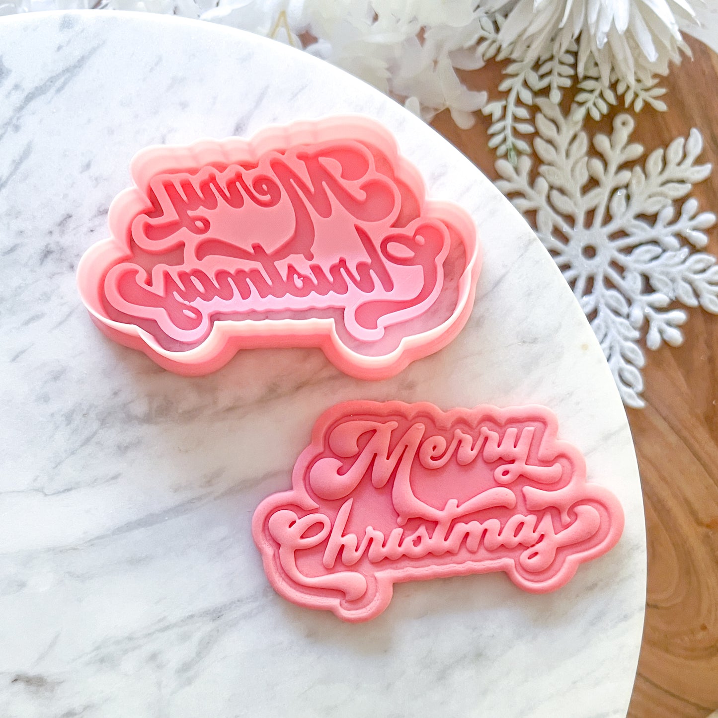 "Merry Christmas #2" Cookie Cutter & Stamp