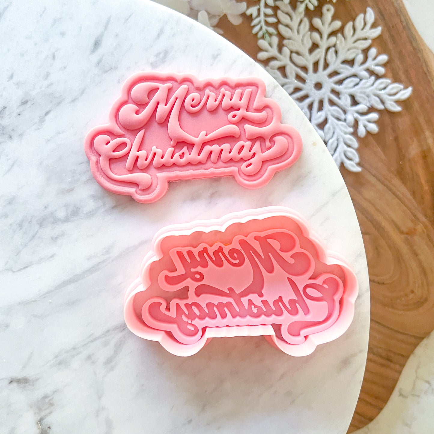 "Merry Christmas #2" Cookie Cutter & Stamp