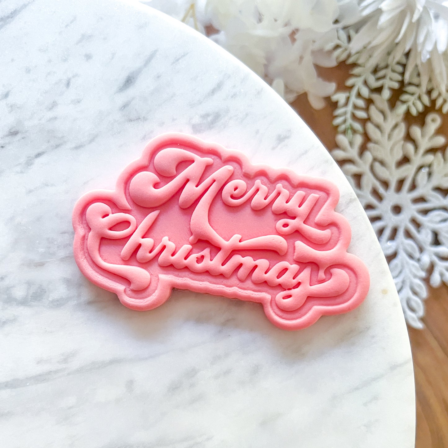 "Merry Christmas #2" Cookie Cutter & Stamp