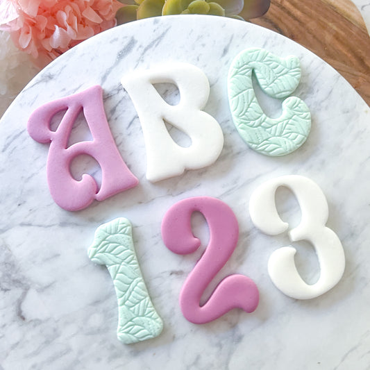 Letters & Number Cutters - Fancy Font