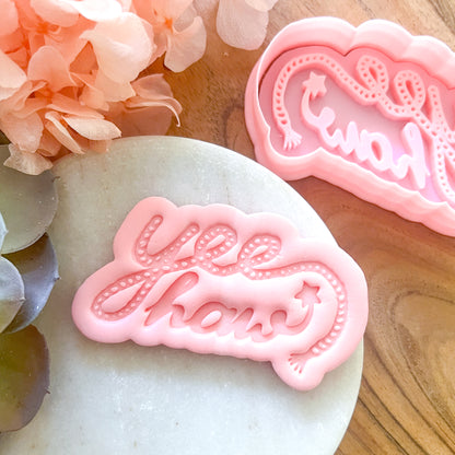 "Yee Haw" - Cookie Cutter & Stamp Set