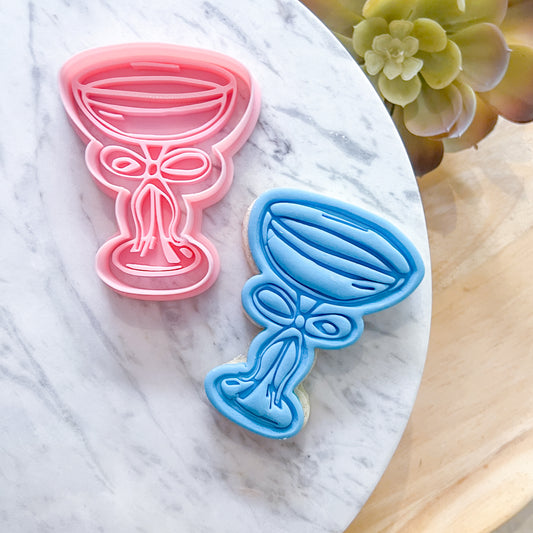 "Cocktail with Bow" - Cookie Cutter & Stamp