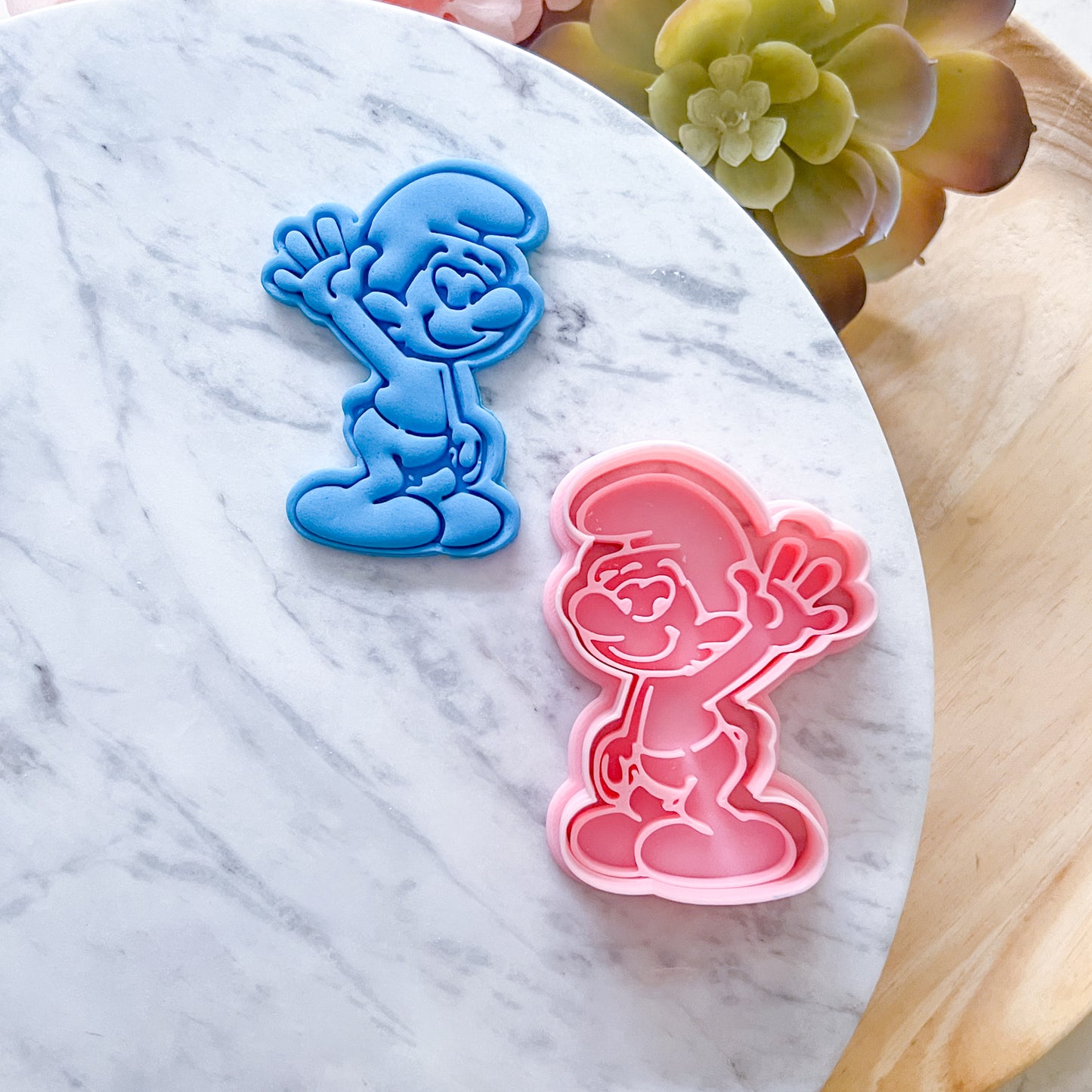 "Smurf" Cookie Cutter & Stamp