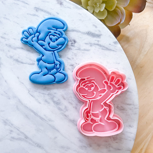 "Smurf" Cookie Cutter & Stamp