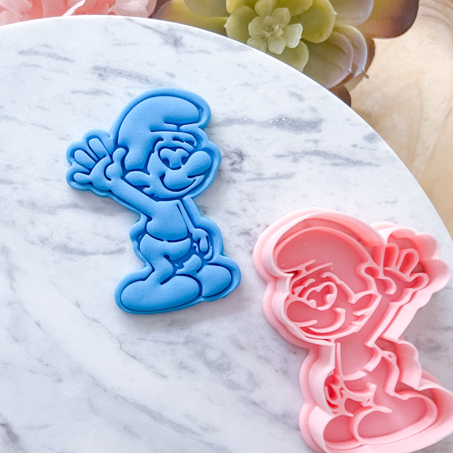 "Smurf" Cookie Cutter & Stamp