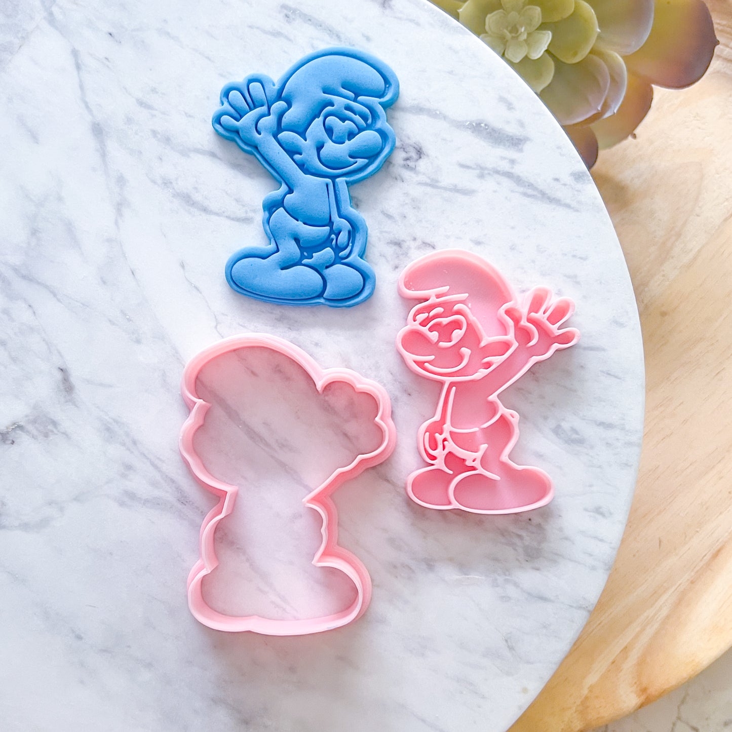 "Smurf" Cookie Cutter & Stamp