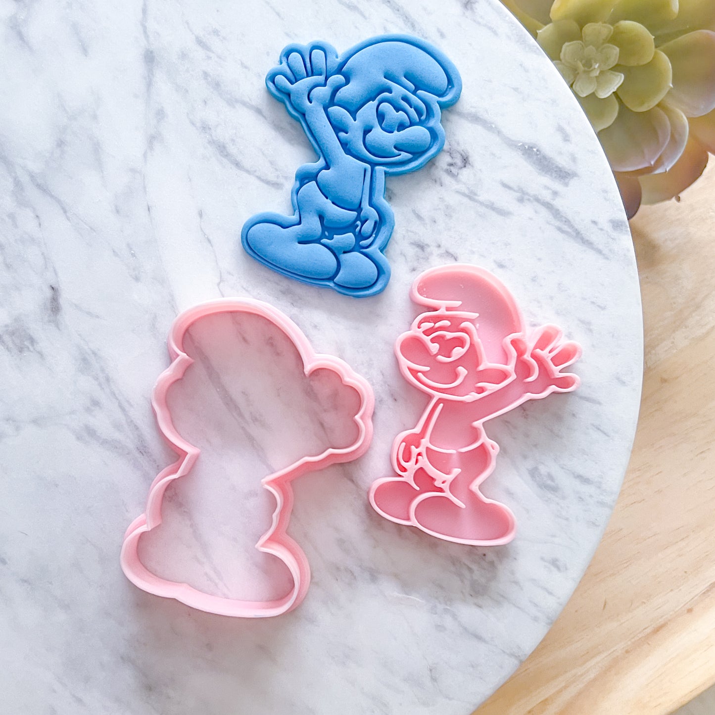 "Smurf" Cookie Cutter & Stamp
