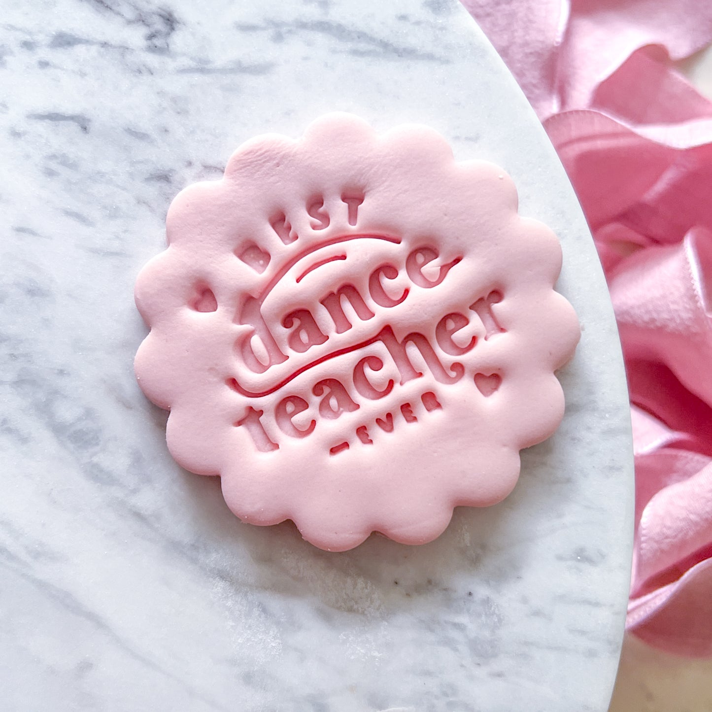 Best Dance Teacher Ever Fondant Stamp