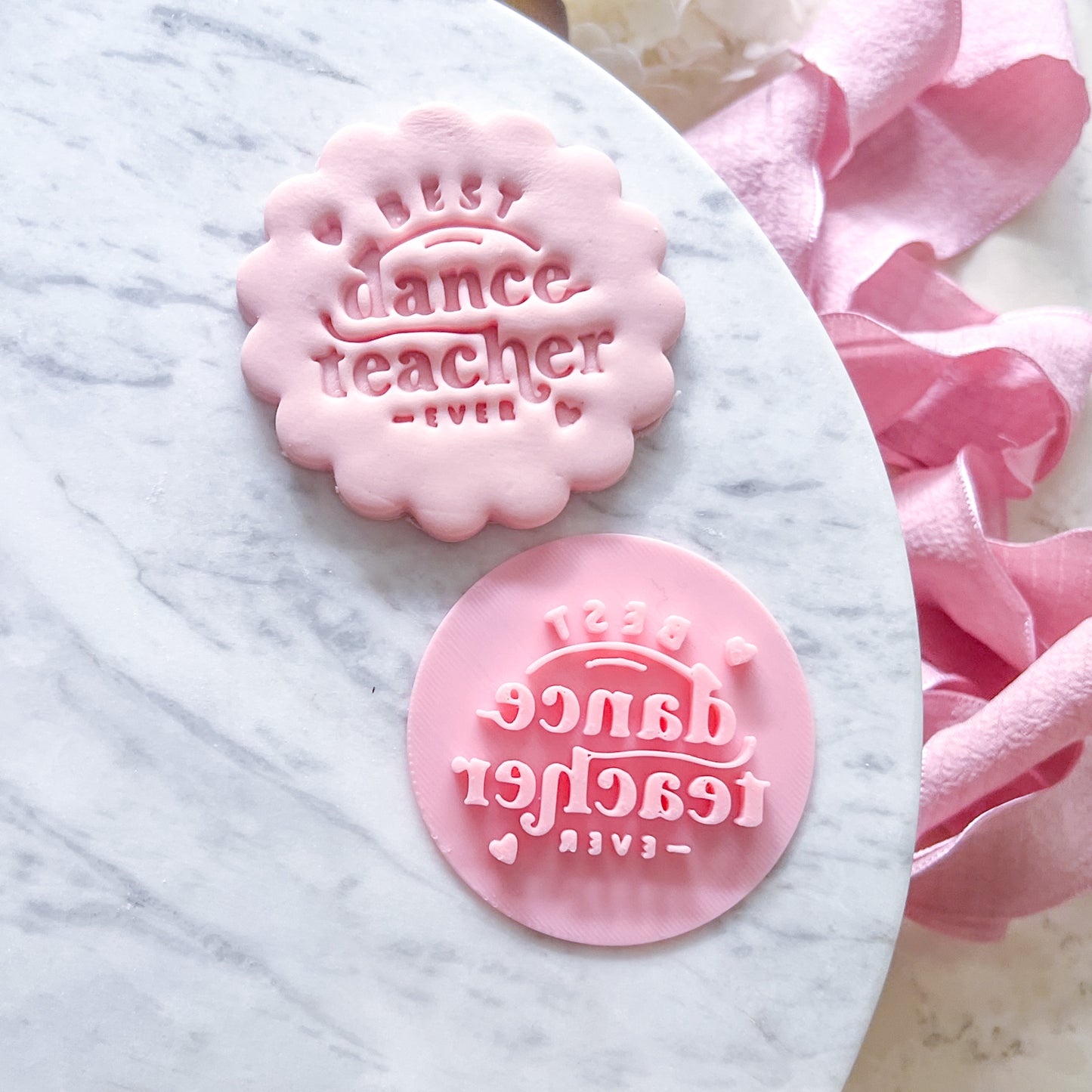 Best Dance Teacher Ever Fondant Stamp