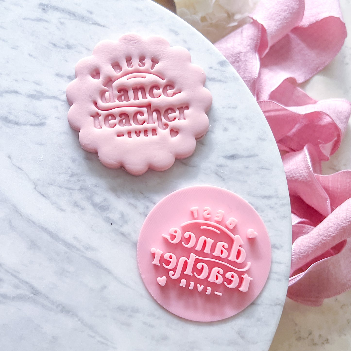Best Dance Teacher Ever Fondant Stamp