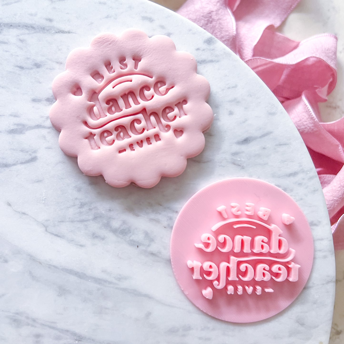 Best Dance Teacher Ever Fondant Stamp