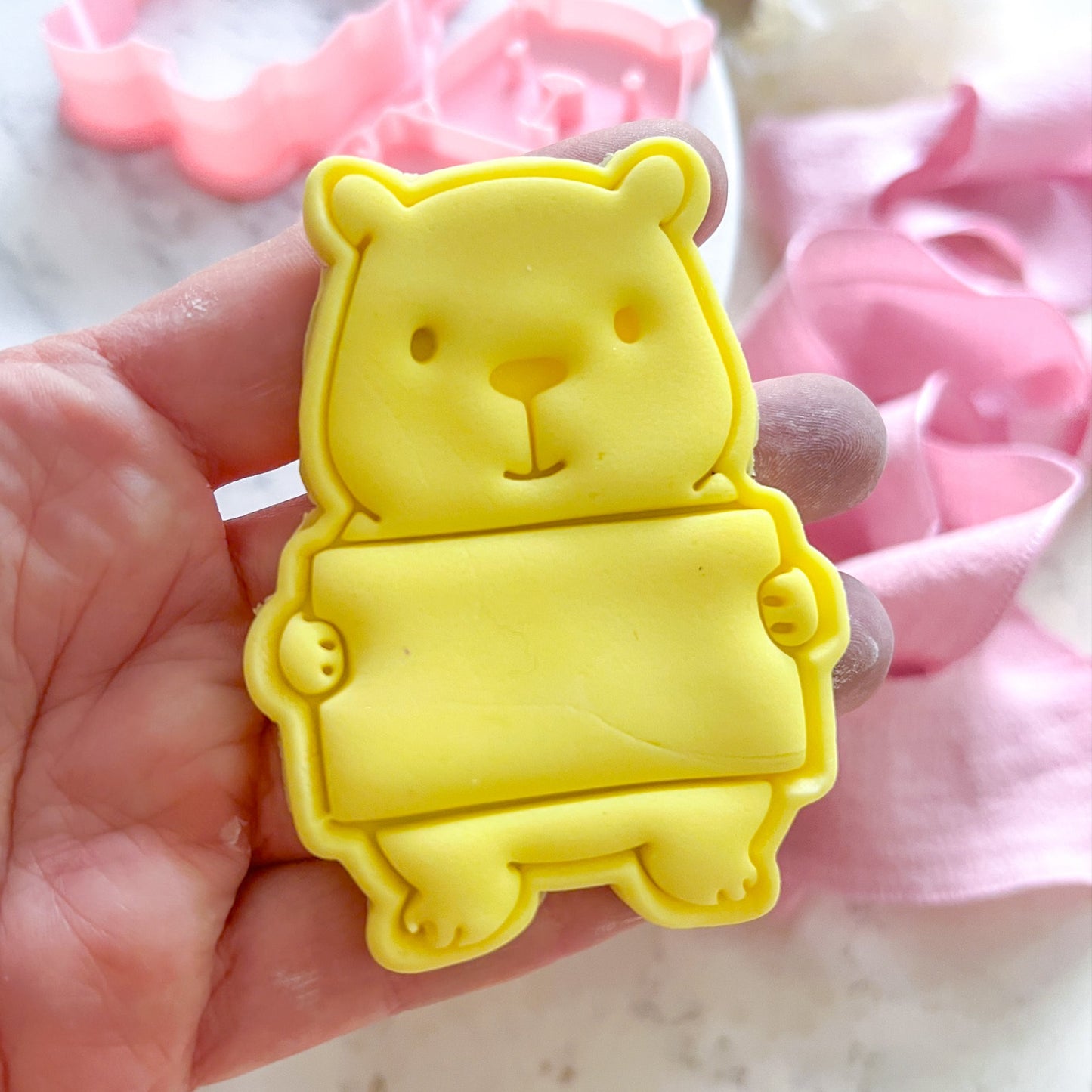 "Capybura with sign" - Cookie Cutter & Stamp