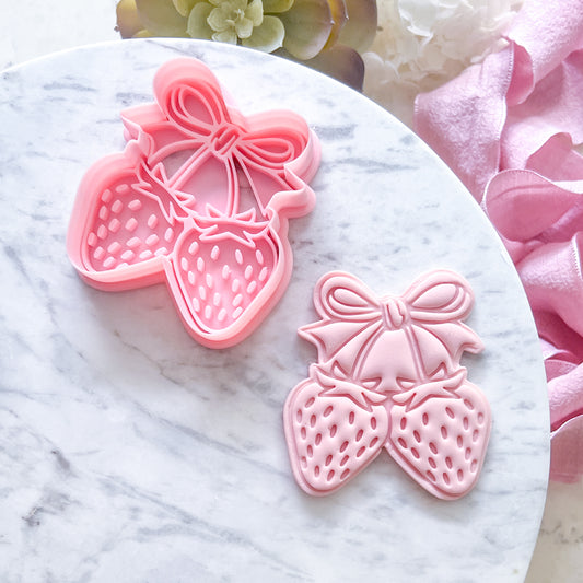 "Strawberry Bunch" Cookie Cutter & Stamp