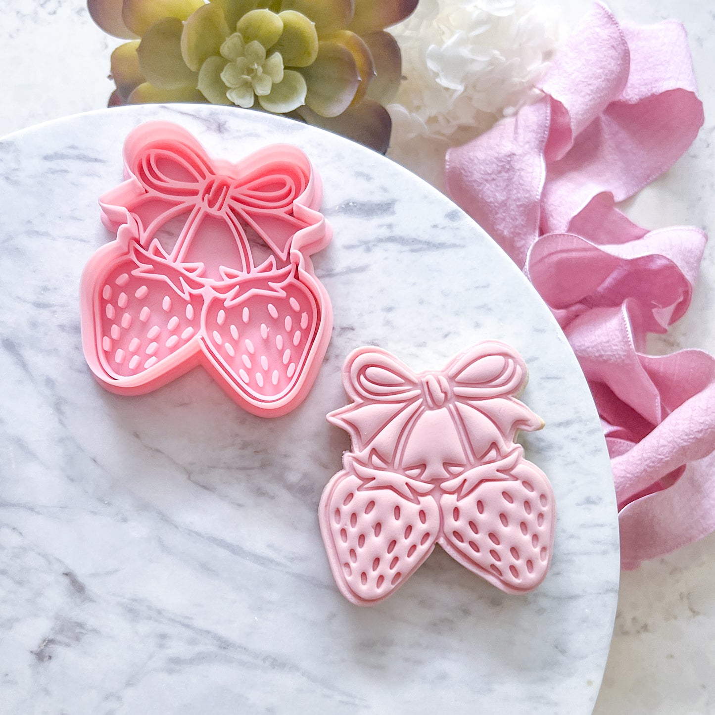 "Strawberry Bunch" Cookie Cutter & Stamp