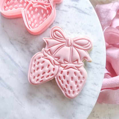 "Strawberry Bunch" Cookie Cutter & Stamp