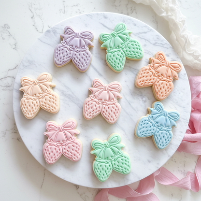 "Strawberry Bunch" Cookie Cutter & Stamp