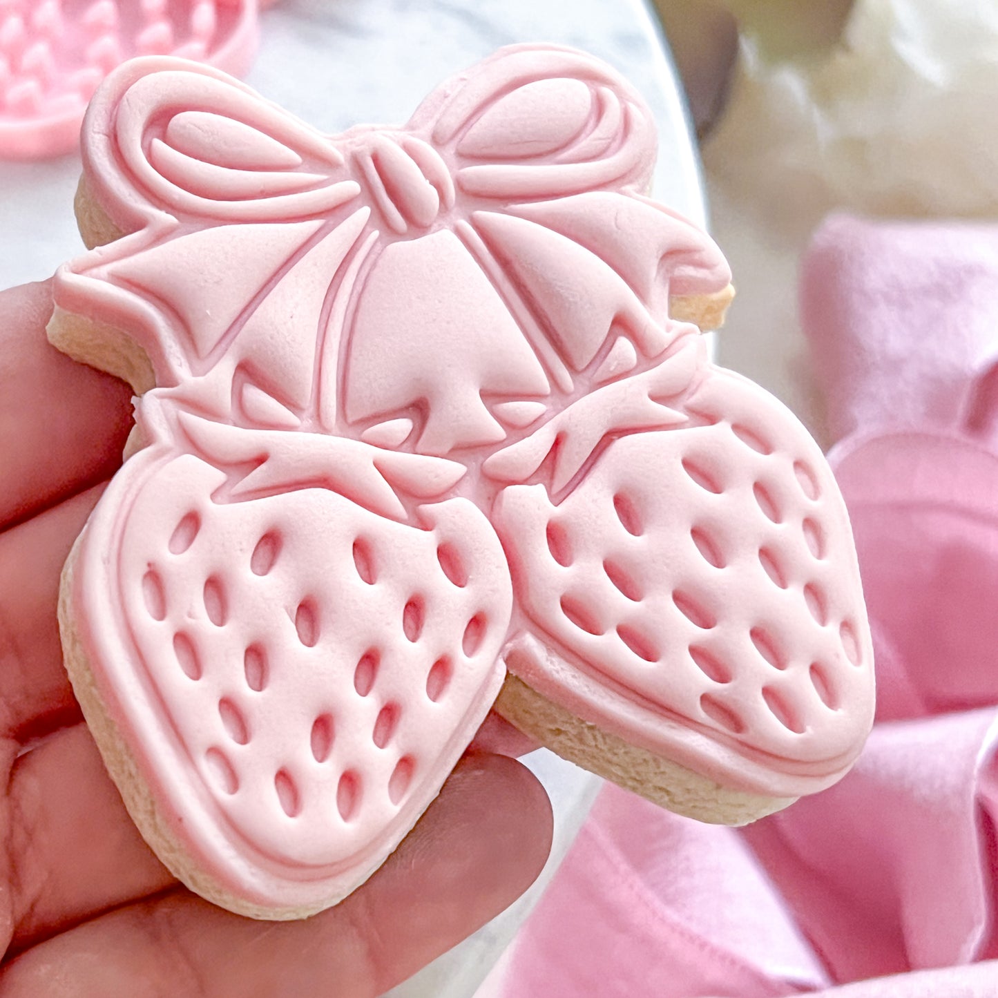 "Strawberry Bunch" Cookie Cutter & Stamp