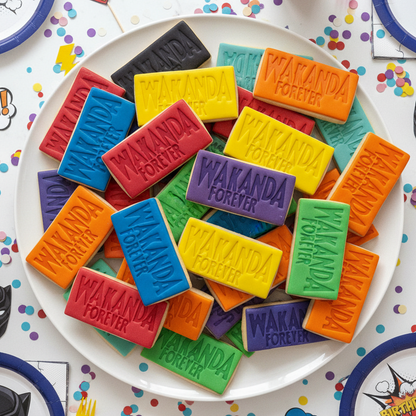"Wakanda Forever" Cookie Cutter & Stamp