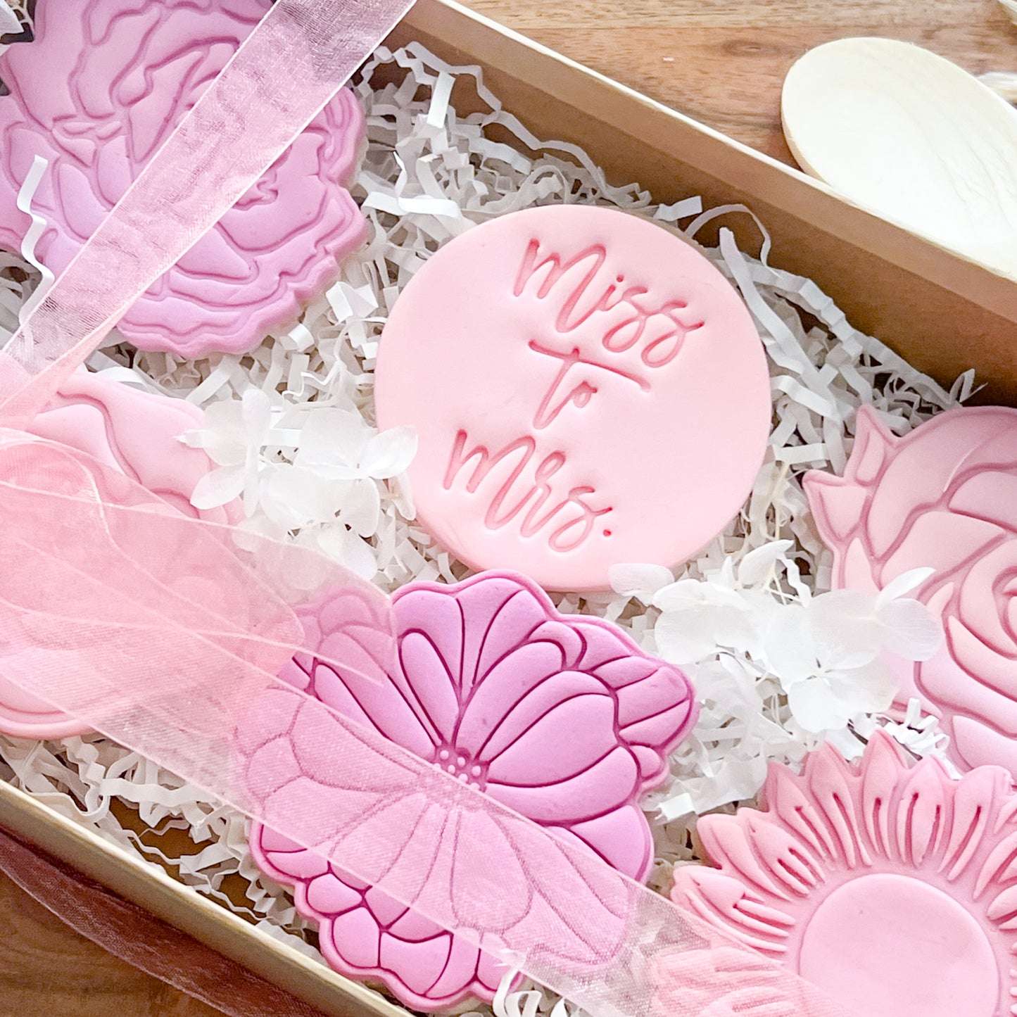 Miss to Mrs Fondant Stamp