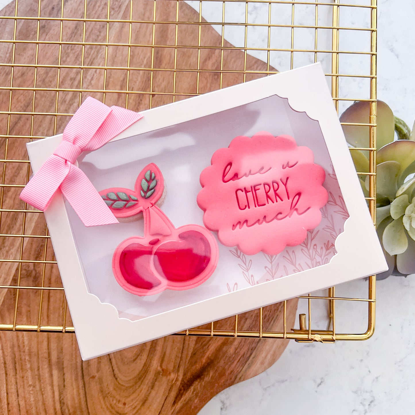 Love You Cherry Much Fondant Stamp