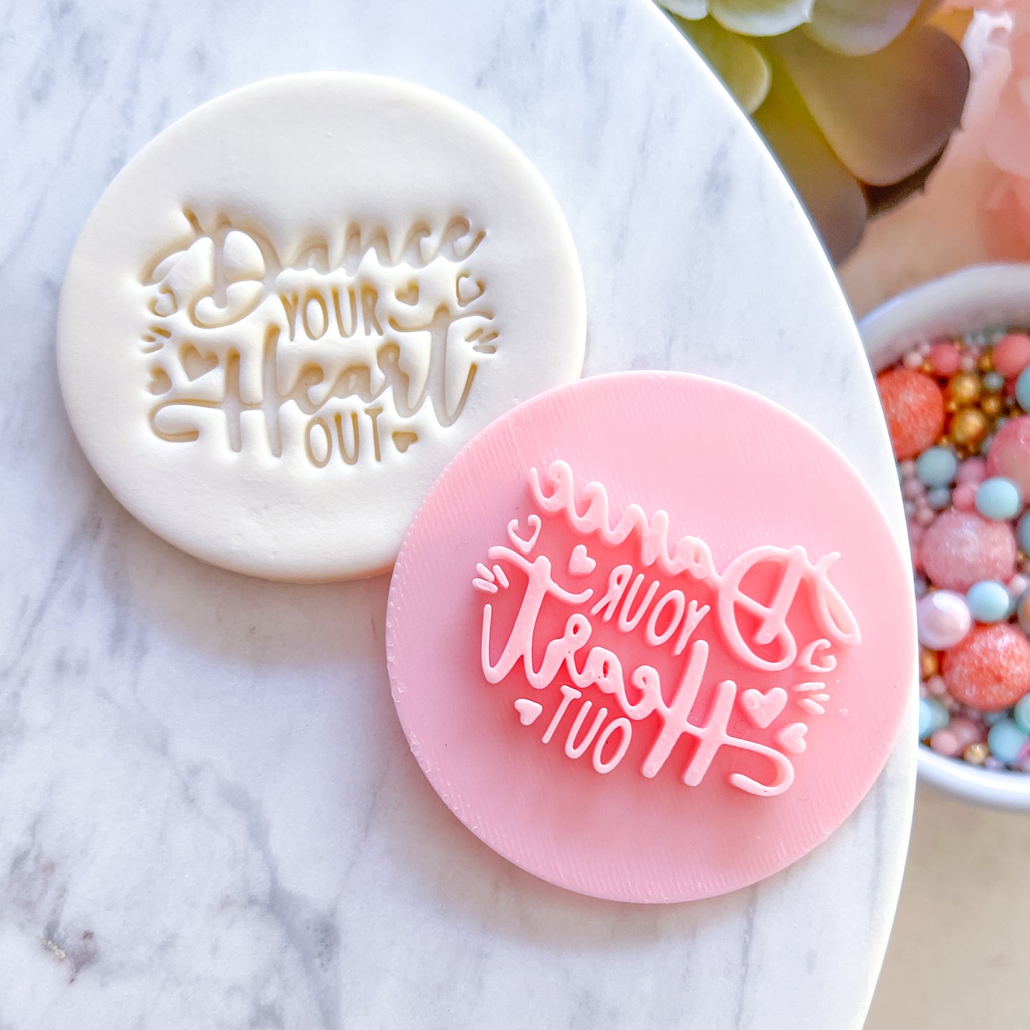 Dance Your Heart Out Fondant Stamp