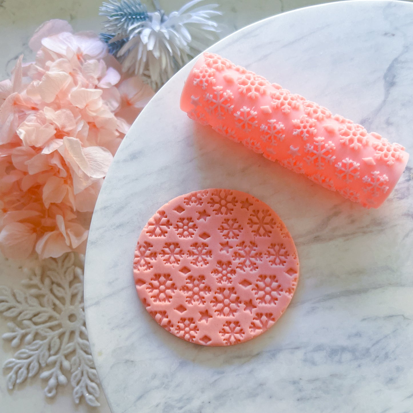 "Snowflake" Fondant Texture Roller