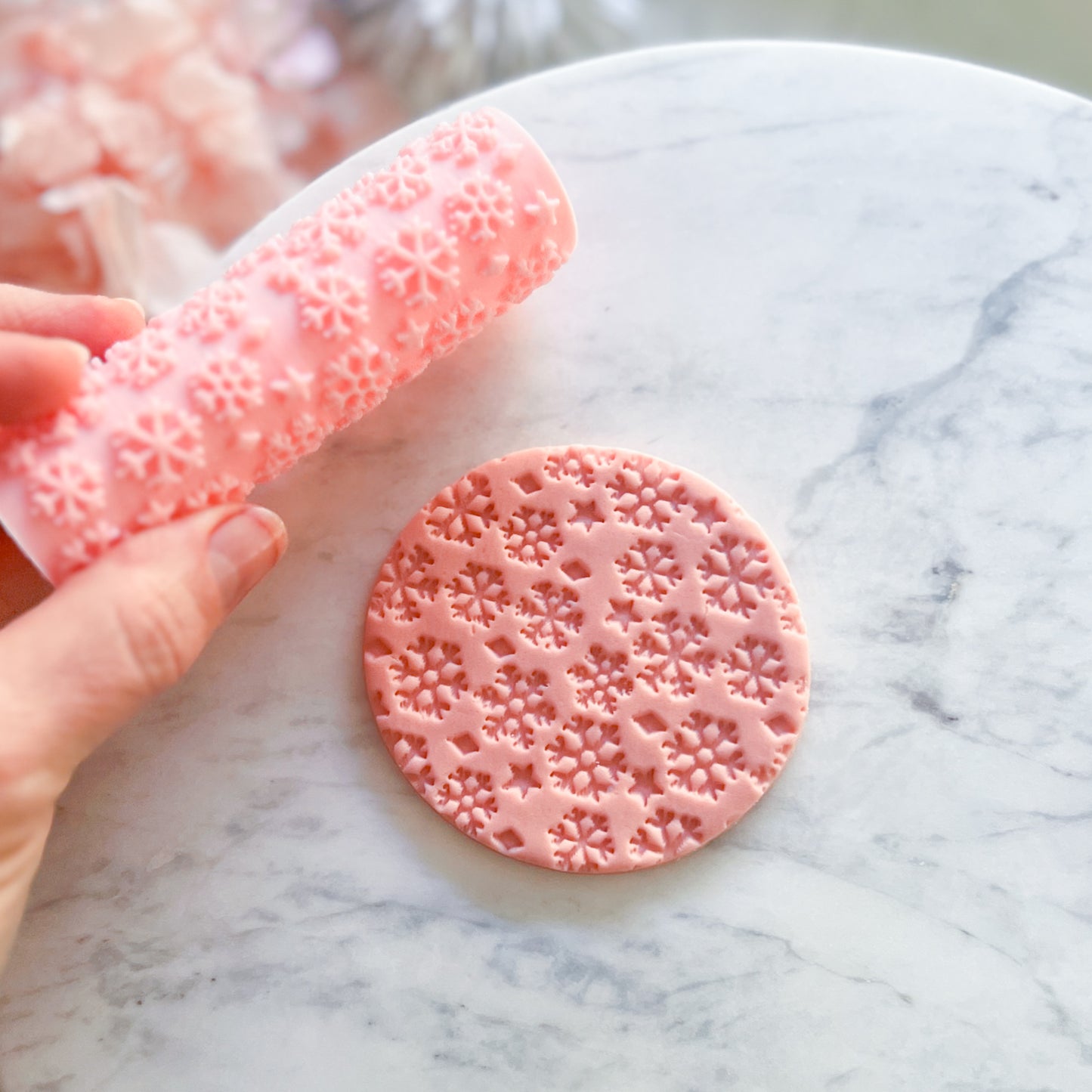 "Snowflake" Fondant Texture Roller