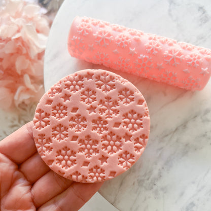 "Snowflake #2" Fondant Texture Roller